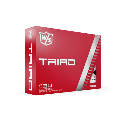Wilson Staff Triad Golf Ball, Pack of 12, White