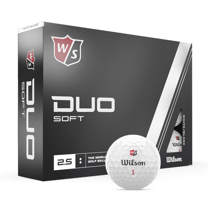 Wilson Staff Duo Soft Golf Ball, Pack of 12, White