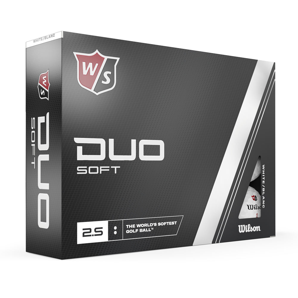 Wilson Staff Duo Soft Golf Ball, Pack of 12, White