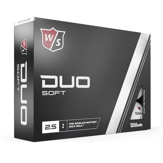 Wilson Staff Duo Soft Golf Ball, Pack of 12, White