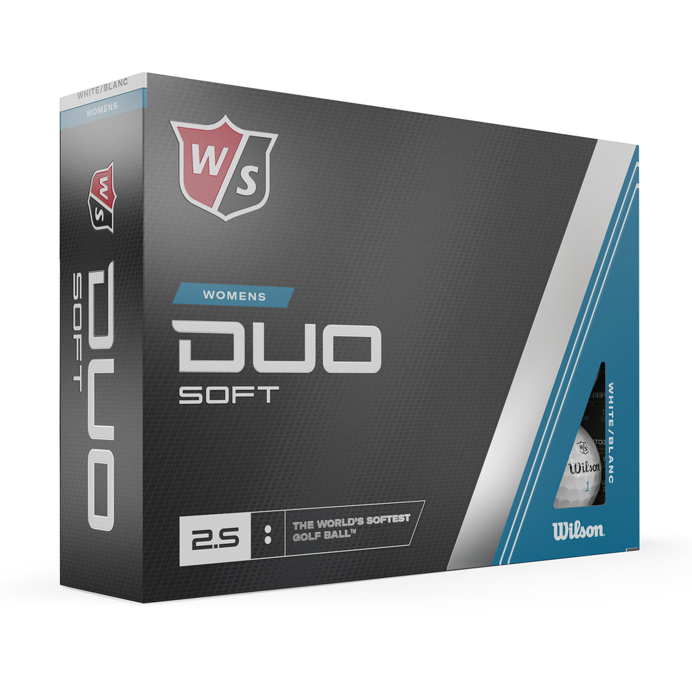 Wilson Staff Duo Soft Golf Ball, Women, Pack of 12, White