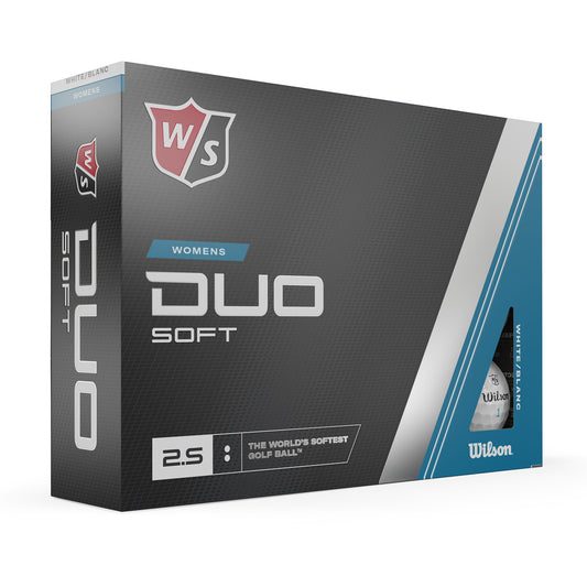 Wilson Staff Duo Soft Golf Ball, Women, Pack of 12, White