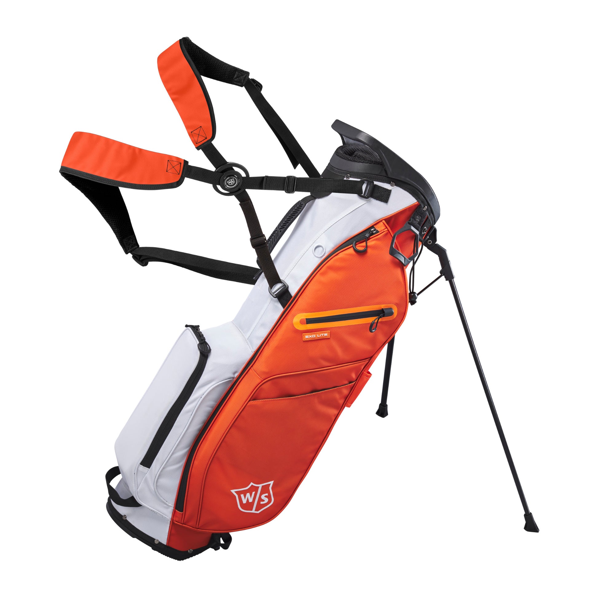 Wilson Staff Exo Lite Golf Stand Bag, Orange/White
