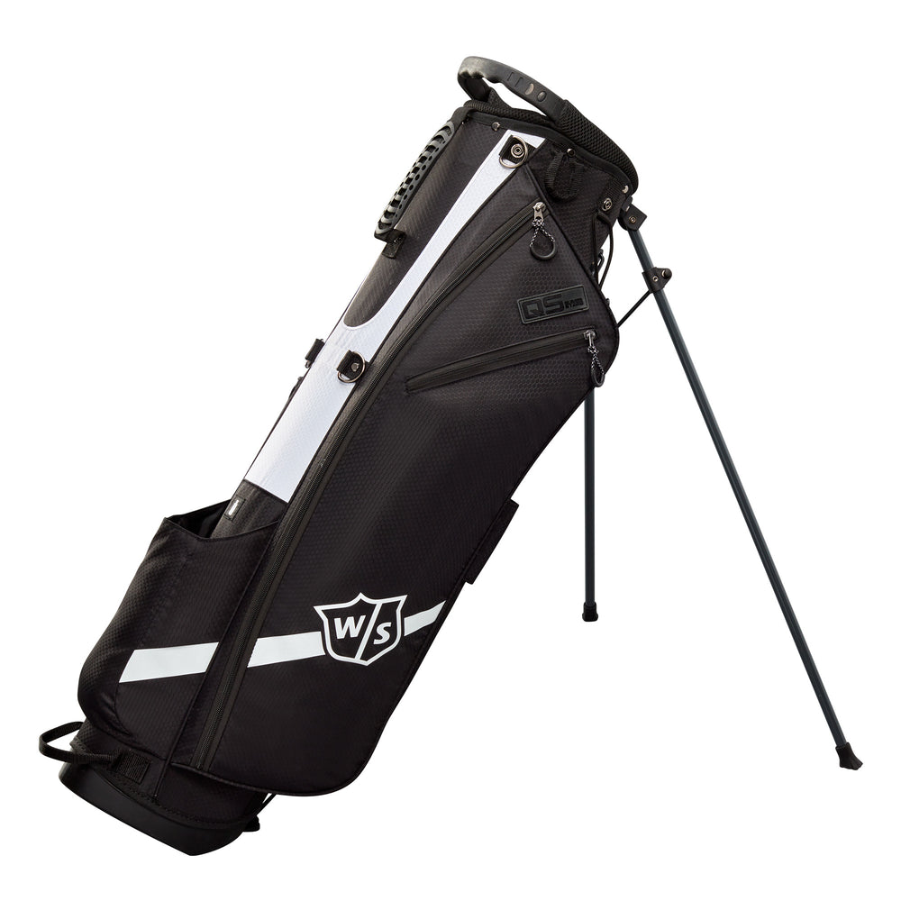 Wilson Staff QS Golf Stand Bag, Black/White