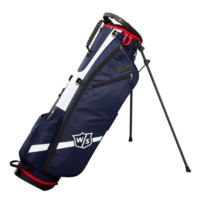Wilson Staff QS Golf Stand Bag, Navy/White/Red