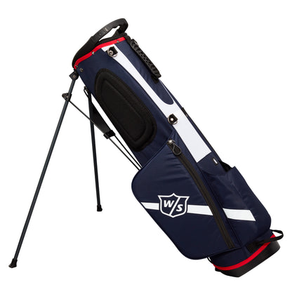 Wilson Staff QS Golf Stand Bag, Navy/White/Red
