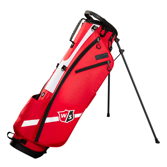 Wilson Staff QS Golf Stand Bag, Red/White/Black