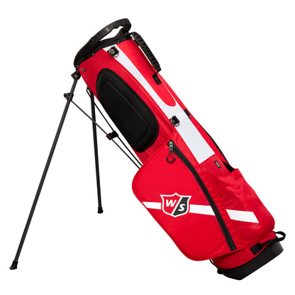 Wilson Staff QS Golf Stand Bag, Red/White/Black