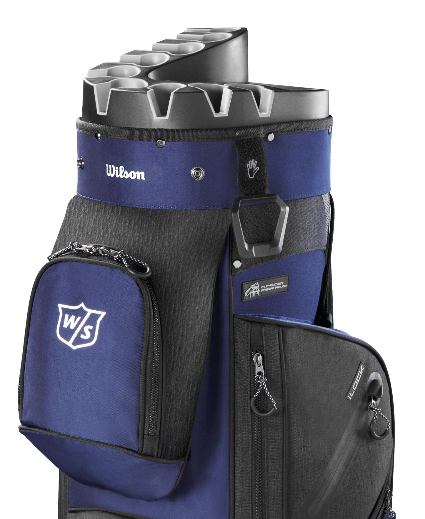 Wilson Staff I-Lock 3 Golf Bag Cart, Navy/Black