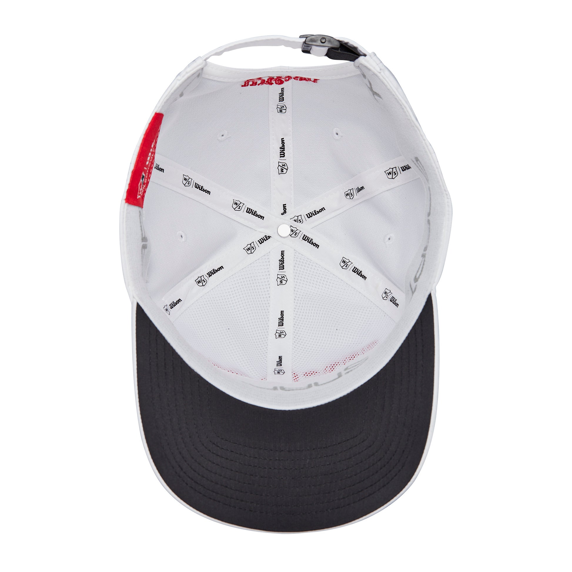 Wilson Wilson Pro Golf Tour Hat, White/Red