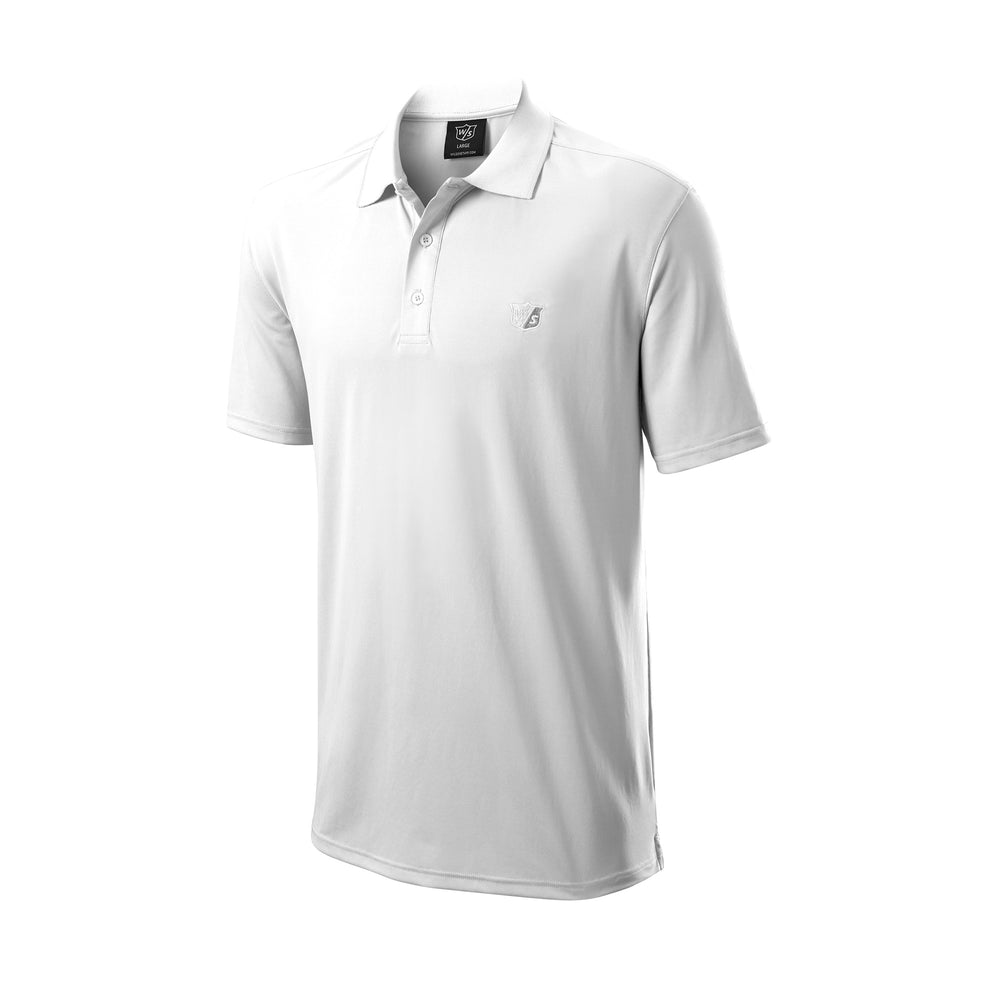 MEN'S CLASSIC GOLF POLO - WHITE - WilsonME