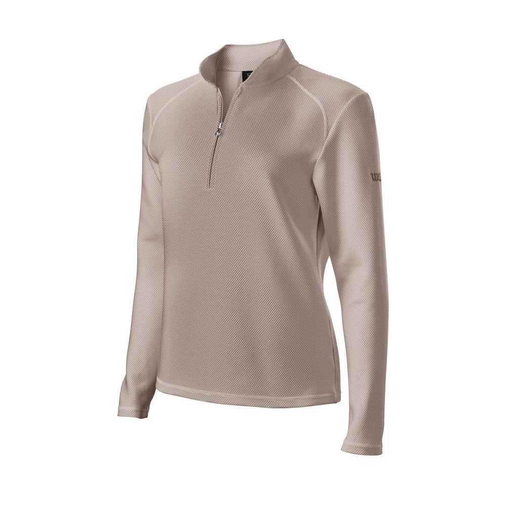 Wilson Ladies Polka Dot Thermal Tech Golf Sweater, Black