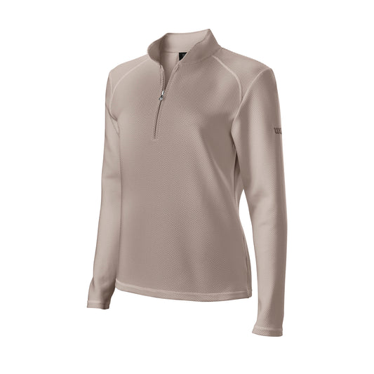 Wilson Ladies Polka Dot Thermal Tech Golf Sweater, Black
