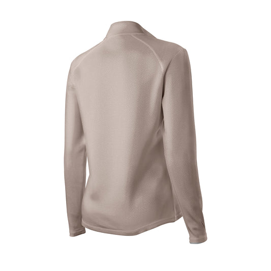 Wilson Ladies Polka Dot Thermal Tech Golf Sweater, Black
