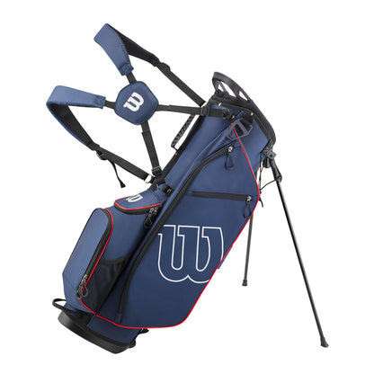 Wilson Pro Staff Golf Carry Bag, Navy/Red