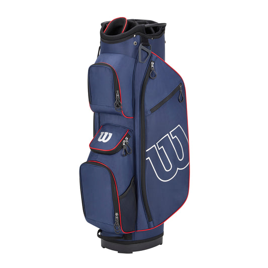 Wilson Prostaff Golf Bag Cart, Navy/Red