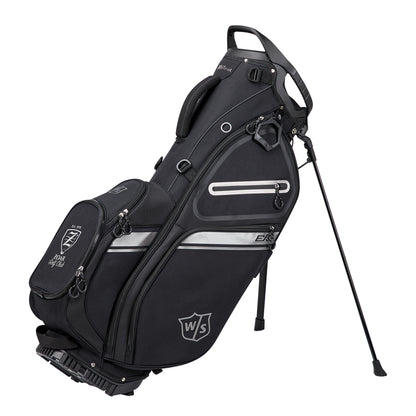 Wilson Staff Exo II Golf Carry Bag, Black/Silver