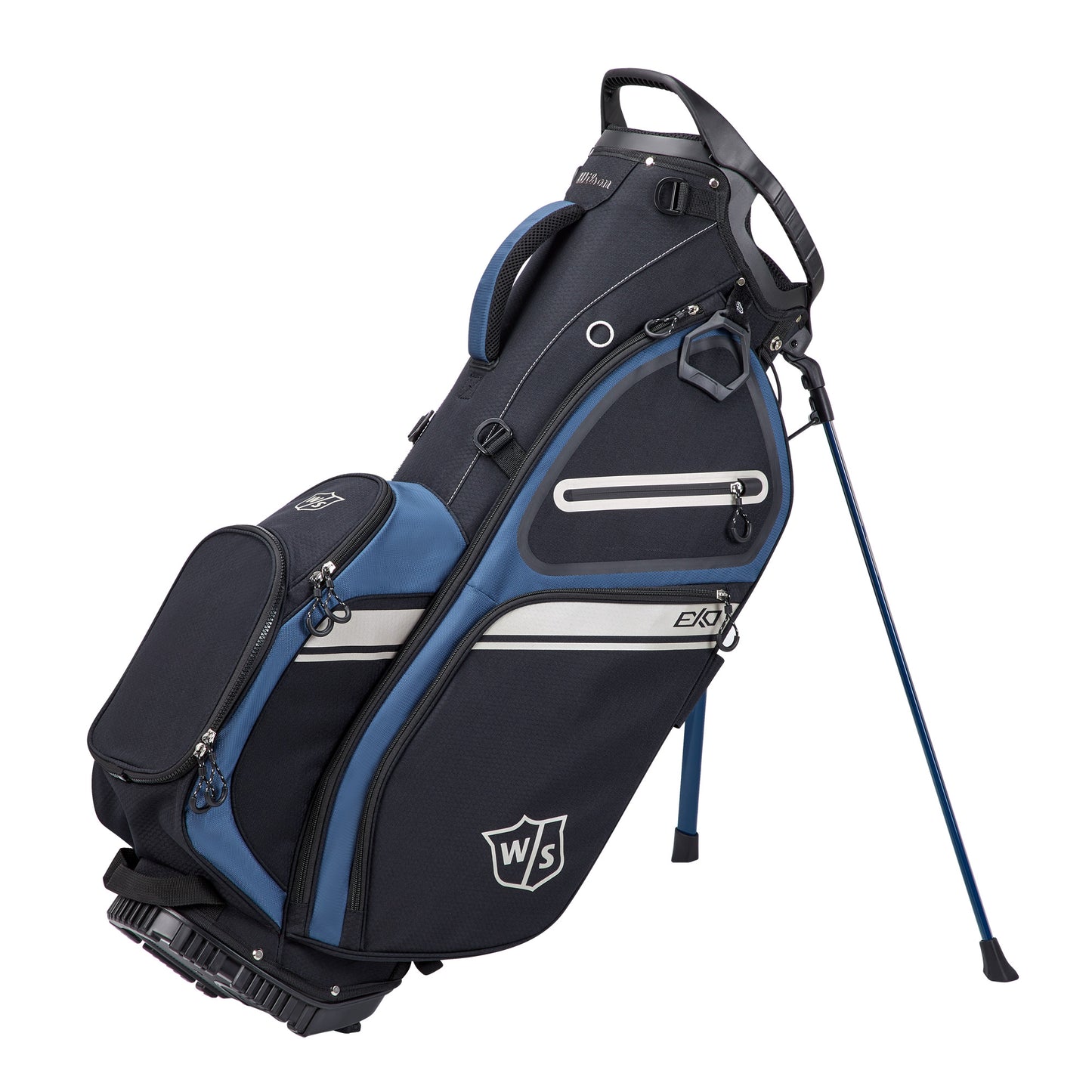 Wilson Staff Exo II Golf Carry Bag, Black/Blue
