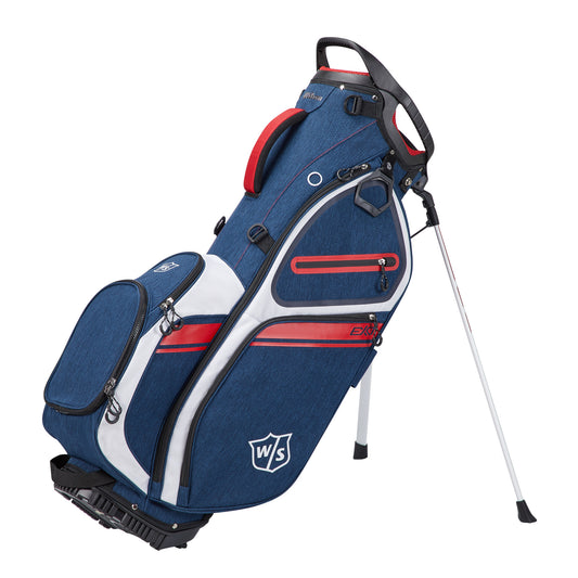 Wilson Staff Exo II Golf Carry Bag, Navy/White/Red