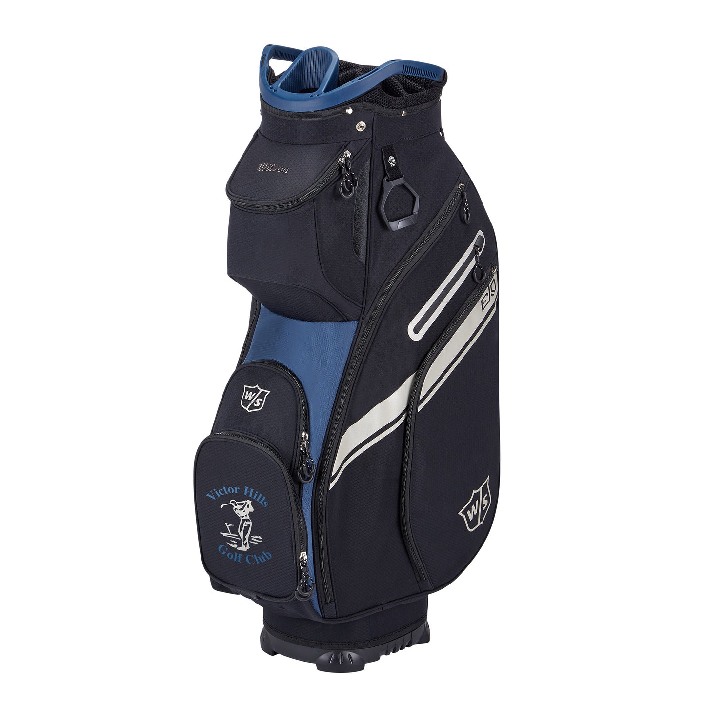 Wilson Staff Exo II Golf Bag Cart, Black/Blue