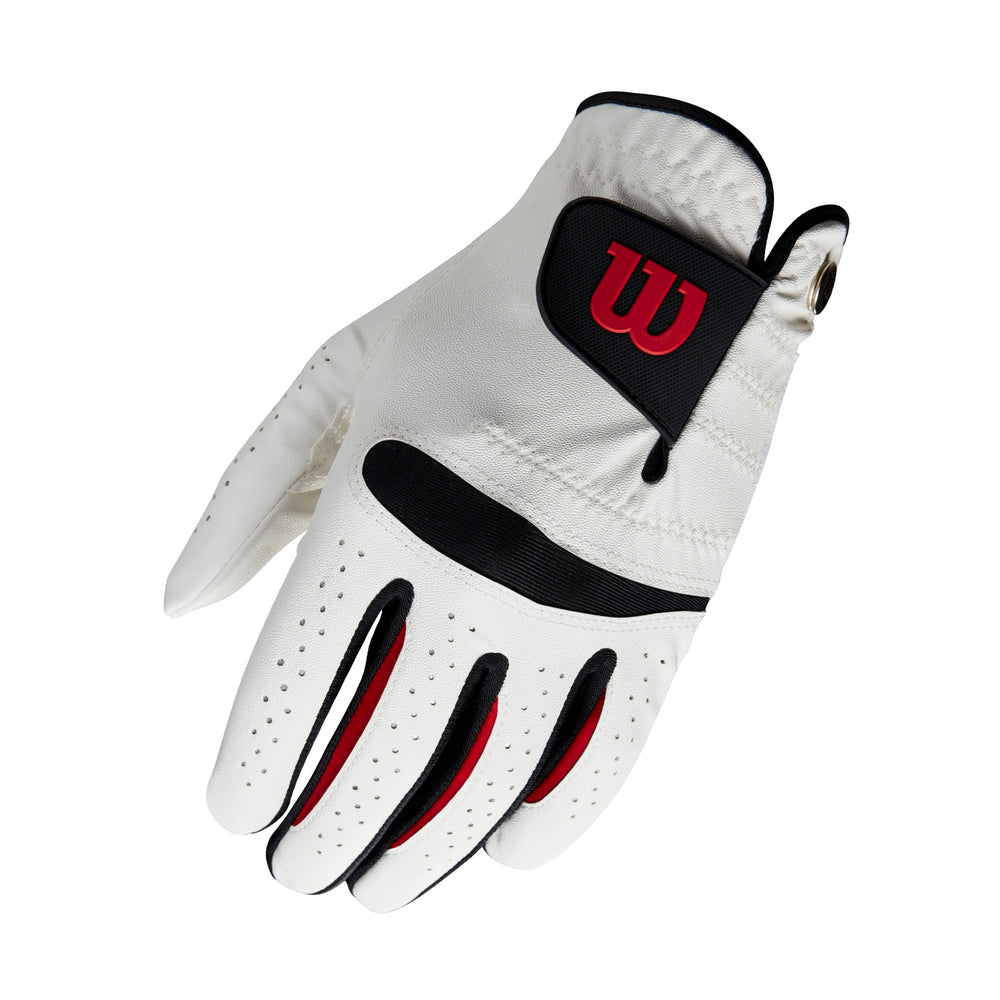 Wilson Feel Plus Golf Glove, Men, White