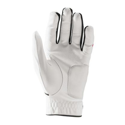 Wilson Staff Grip Plus Golf Glove, Men, White
