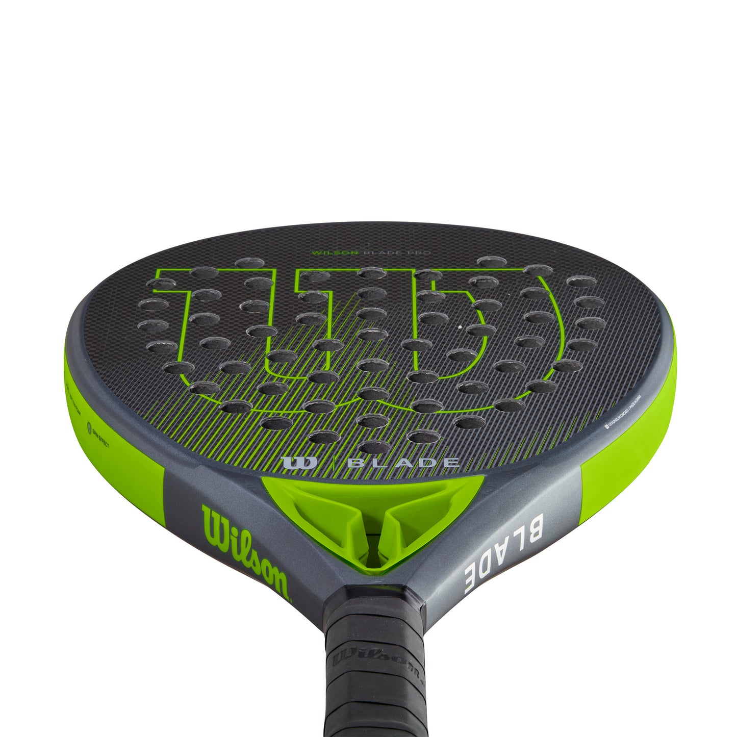 Wilson Blade Pro v2 Padel Racket, Black/Neon Green
