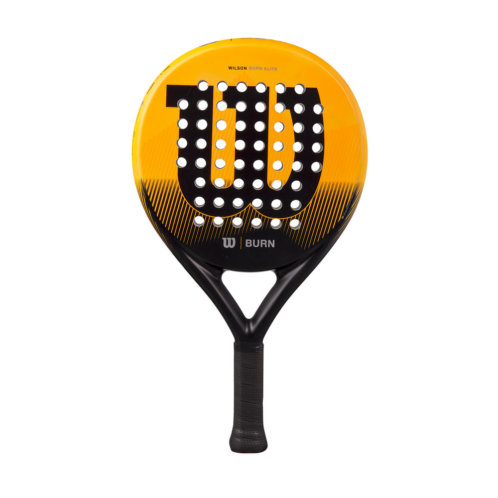 Wilson Burn Elite Padel Racket, Black/Yellow