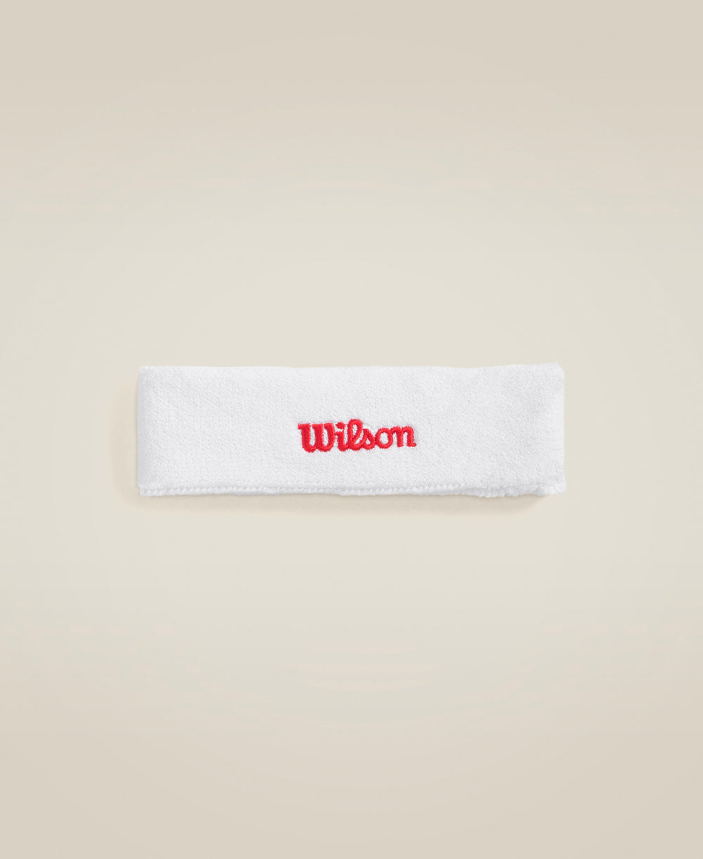 TENNIS HEADBAND - WHITE - WilsonME