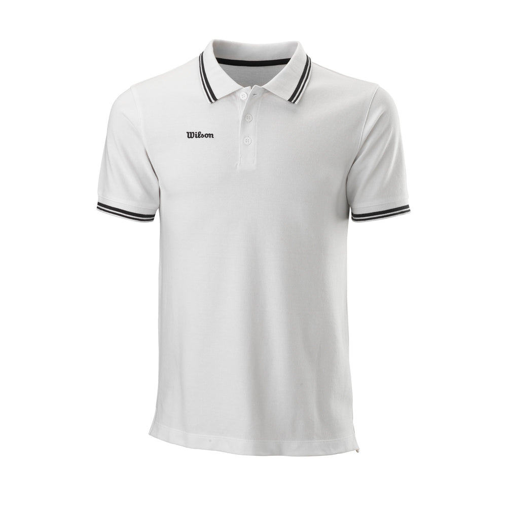 MEN'S TEAM II COTTON TENNIS POLO - WHITE - WilsonME