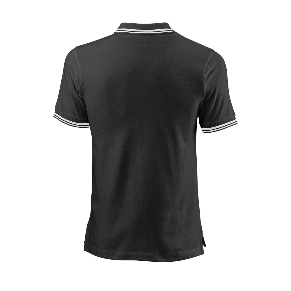 MEN'S TEAM II COTTON TENNIS POLO - BLACK - WilsonME