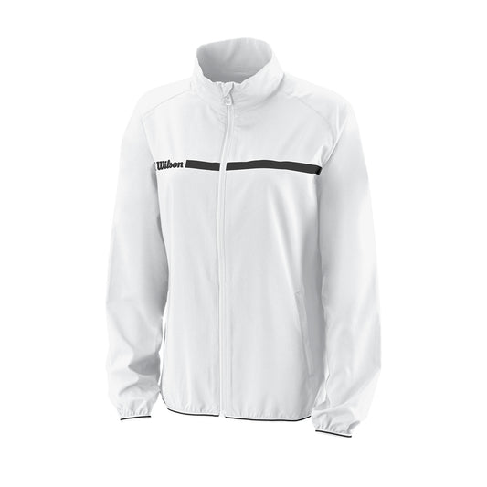 WOMEN'S TEAM II WOVEN TENNIS JACKET - WHITE - WilsonME