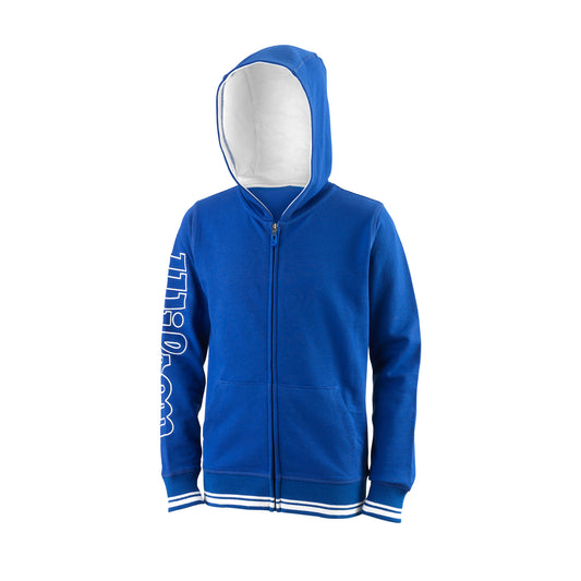 YOUTH TEAM II FZ TENNIS HOODY - TEAM ROYAL - WilsonME