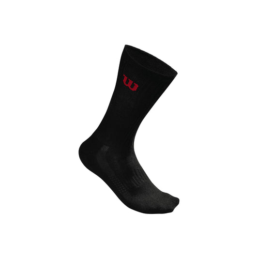 MEN'S CREW SOCKS 3PAIR/PACK - BLACK - WilsonME