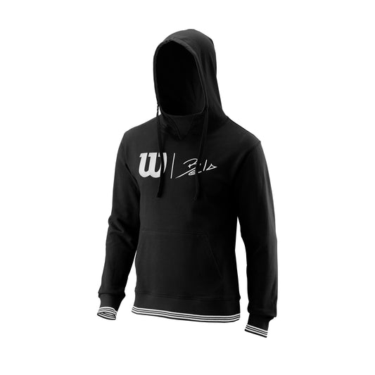 Men's Bela Po Slimfit Padel Hoody - Black/White