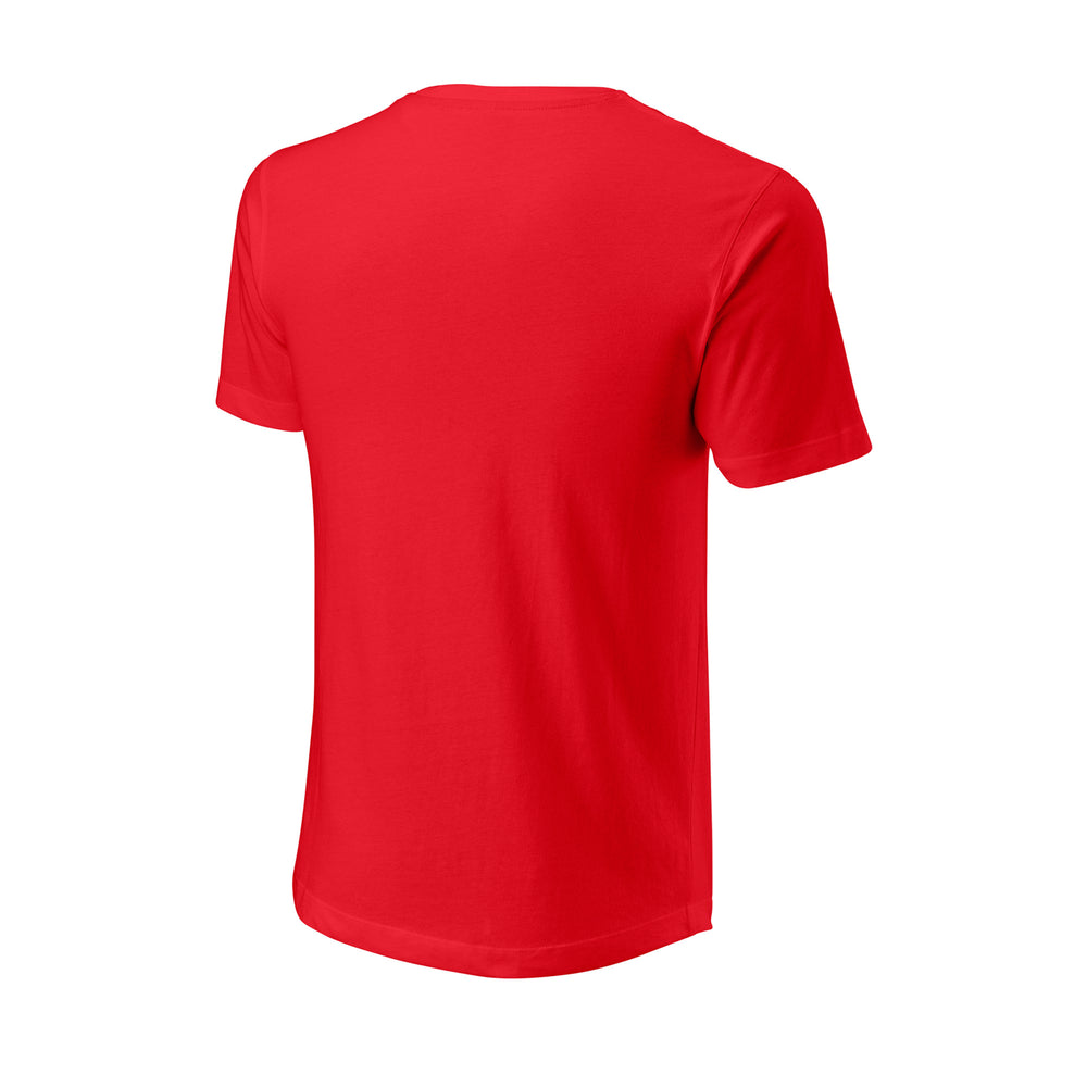 MEN'S SCRIPT ECO COTTON TENNIS SLIMFIT TEE - WILSON RED - WilsonME