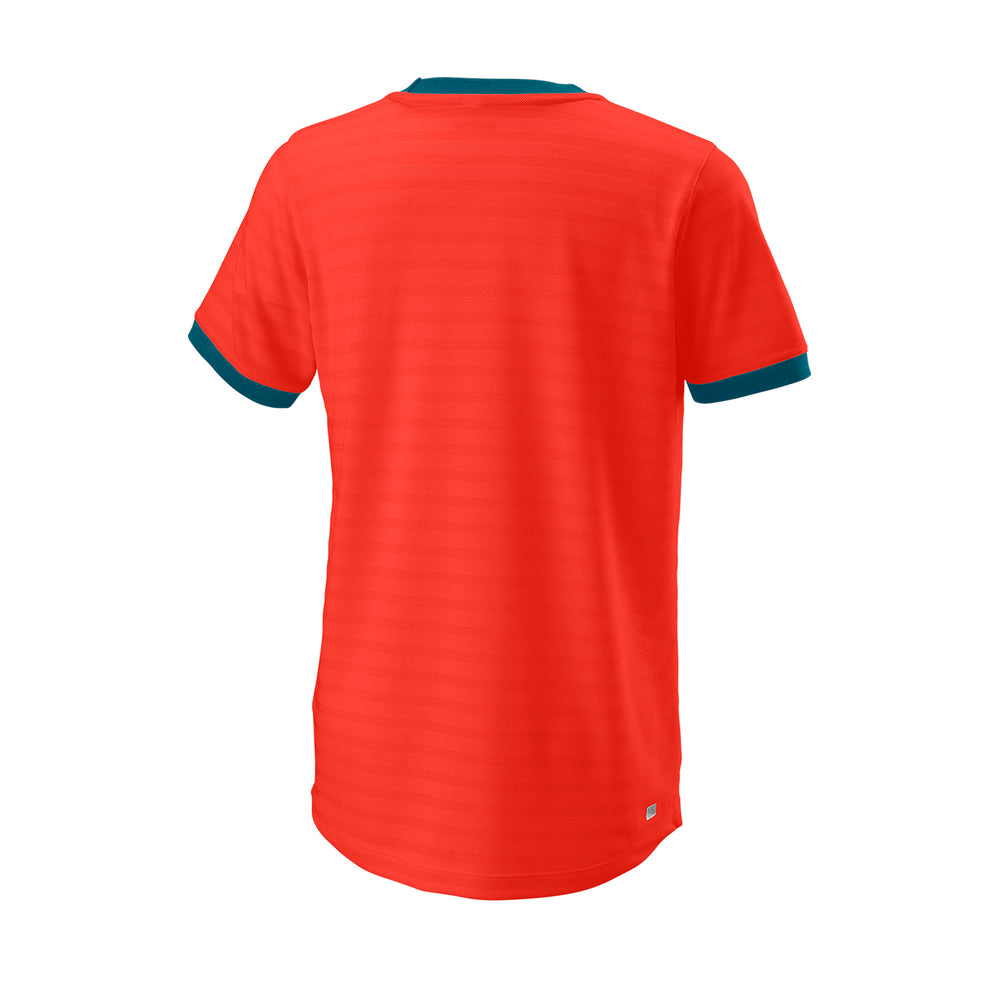 Boy's Competition Tennis Crew T-Shirt Ii - Fiesta Orange