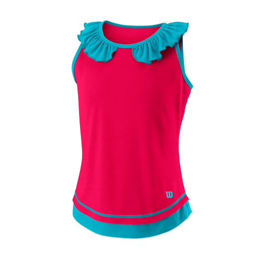Girl's Competition Tennis Tank Top - Love Potion Pink