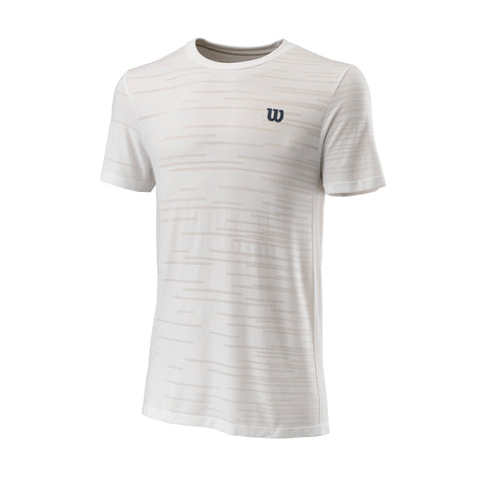 MEN'S KAOS RAPIDE II SEAMLESS TENNIS CREW NECK T-SHIRT - WHITE - WilsonME