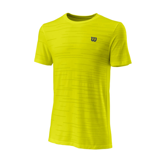 MEN'S KAOS RAPIDE II SEAMLESS TENNIS CREW NECK T-SHIRT - SULPHUR SPRING - WilsonME