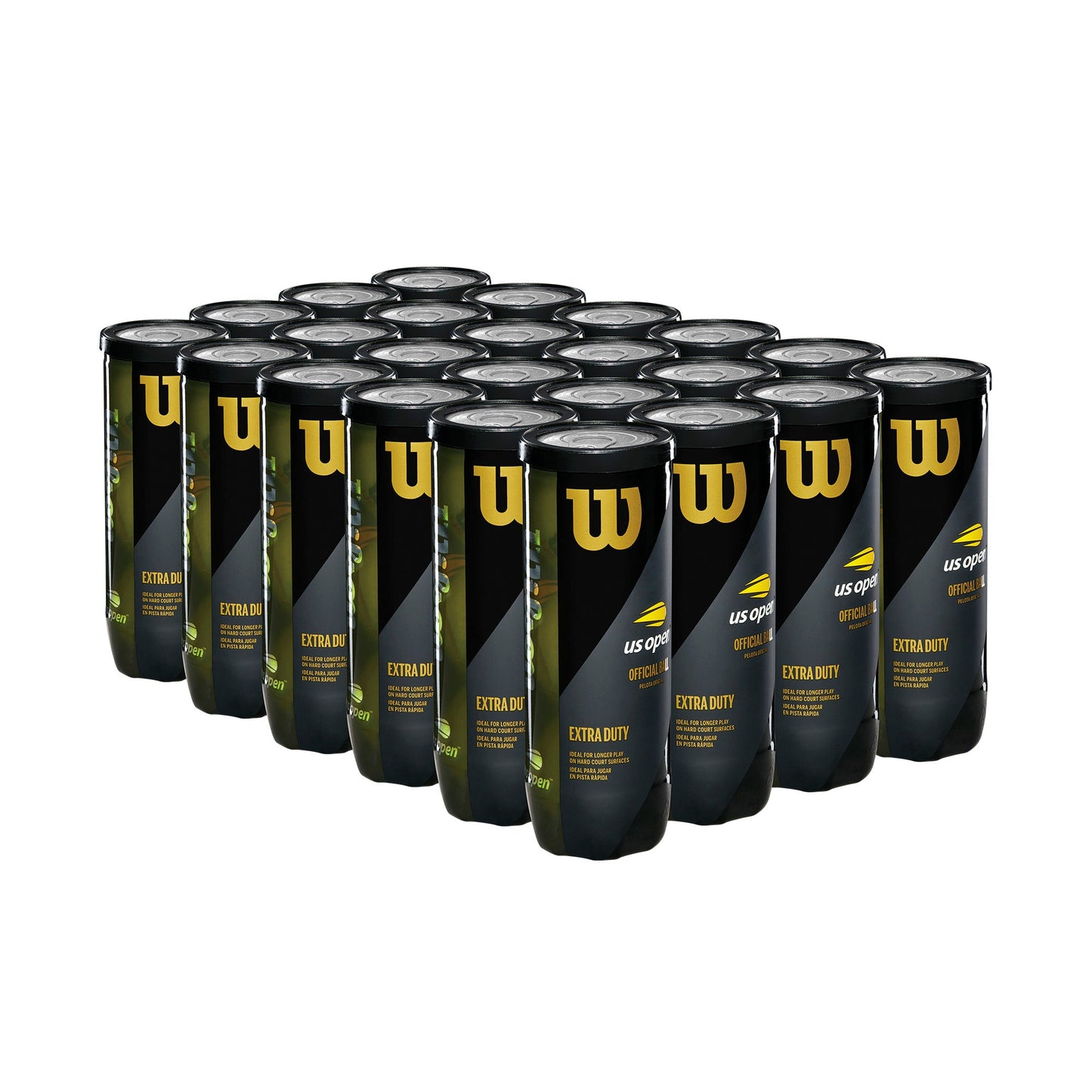 US OPEN XD 3-BALL 72 CAN CASE TENNIS BALLS - WilsonME
