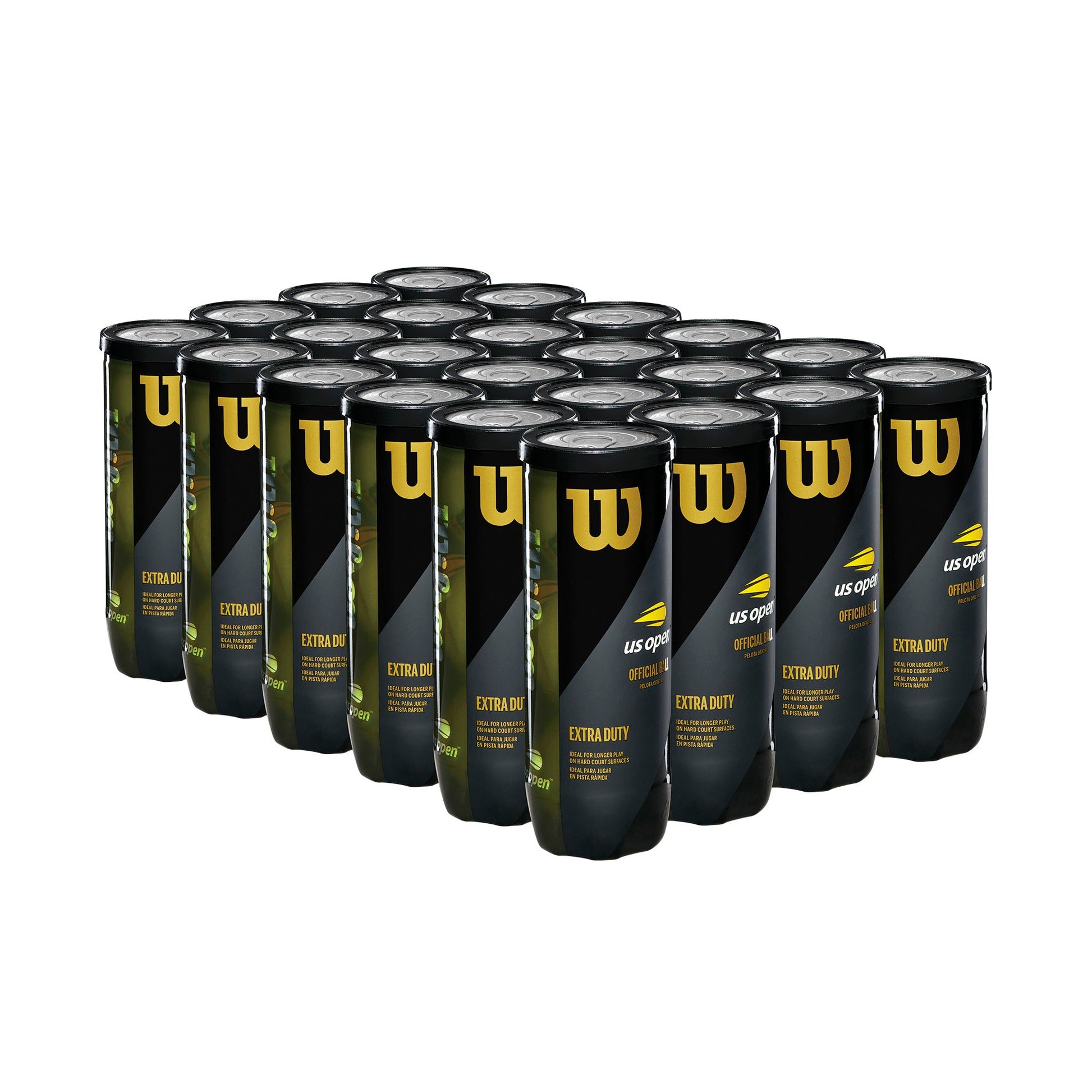 US OPEN XD 3-BALL 72 CAN CASE TENNIS BALLS - WilsonME