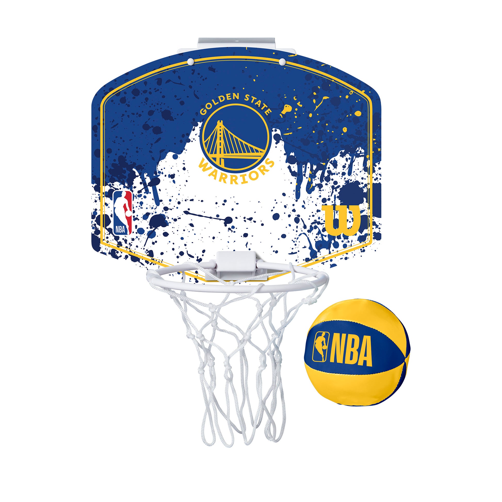 NBA TEAM BASKETBALL MINI HOOP - GOLDEN STATE WARRIORS - WilsonME