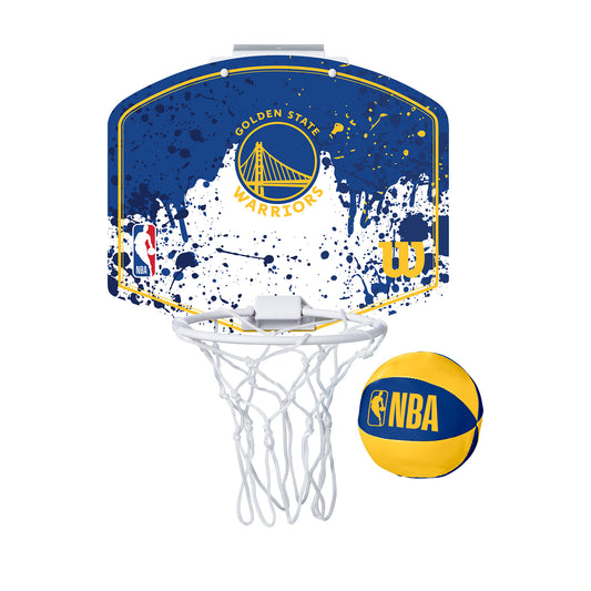 NBA TEAM BASKETBALL MINI HOOP - GOLDEN STATE WARRIORS - WilsonME