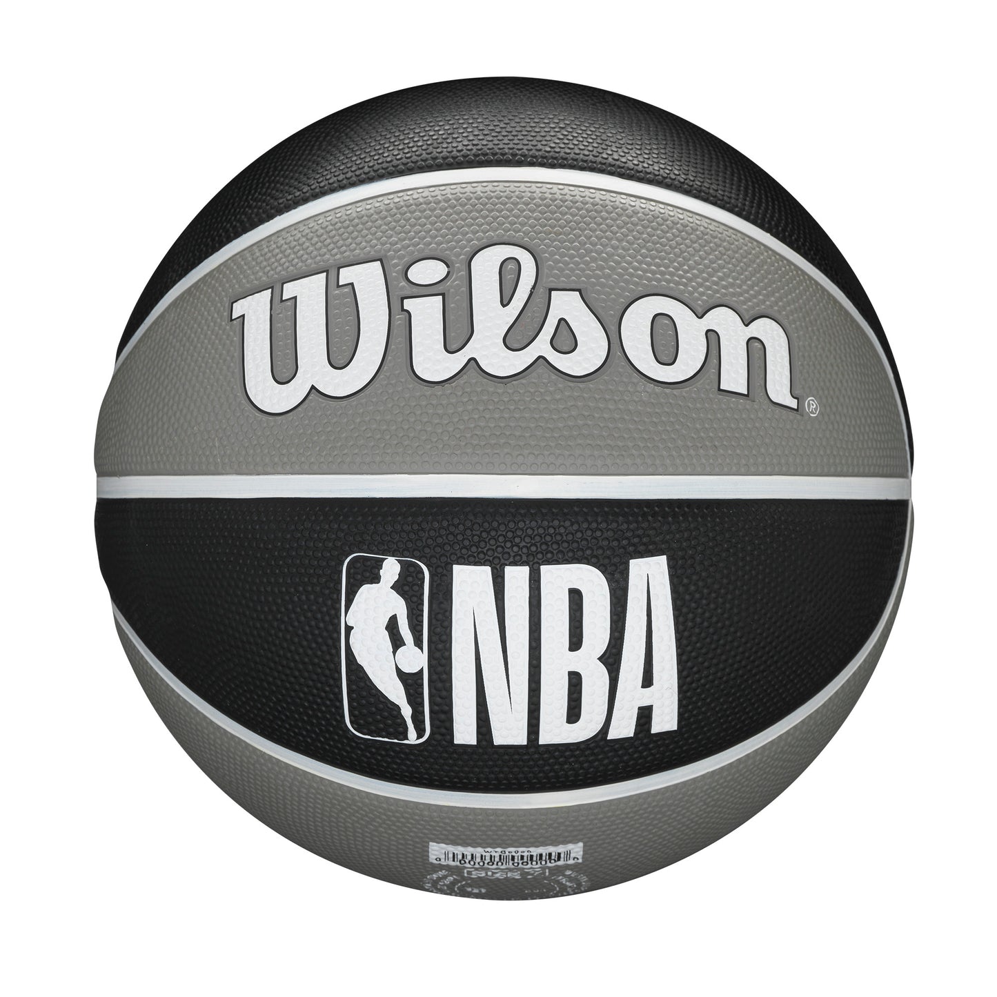 Wilson NBA TEAM TRIBUTE BASKETBALL BROOKLYN NETS Black/Grey WTB13XBBR