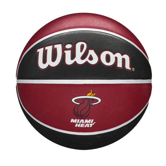 Wilson NBA TEAM TRIBUTE BASKETBALL MIAMI HEAT Black/Burgundy WTB13XBMI