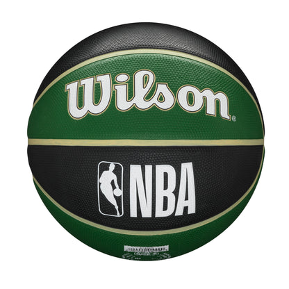 Wilson NBA TEAM TRIBUTE BASKETBALL MILWAUKEE BUCKS Black/Green WTB13XBML