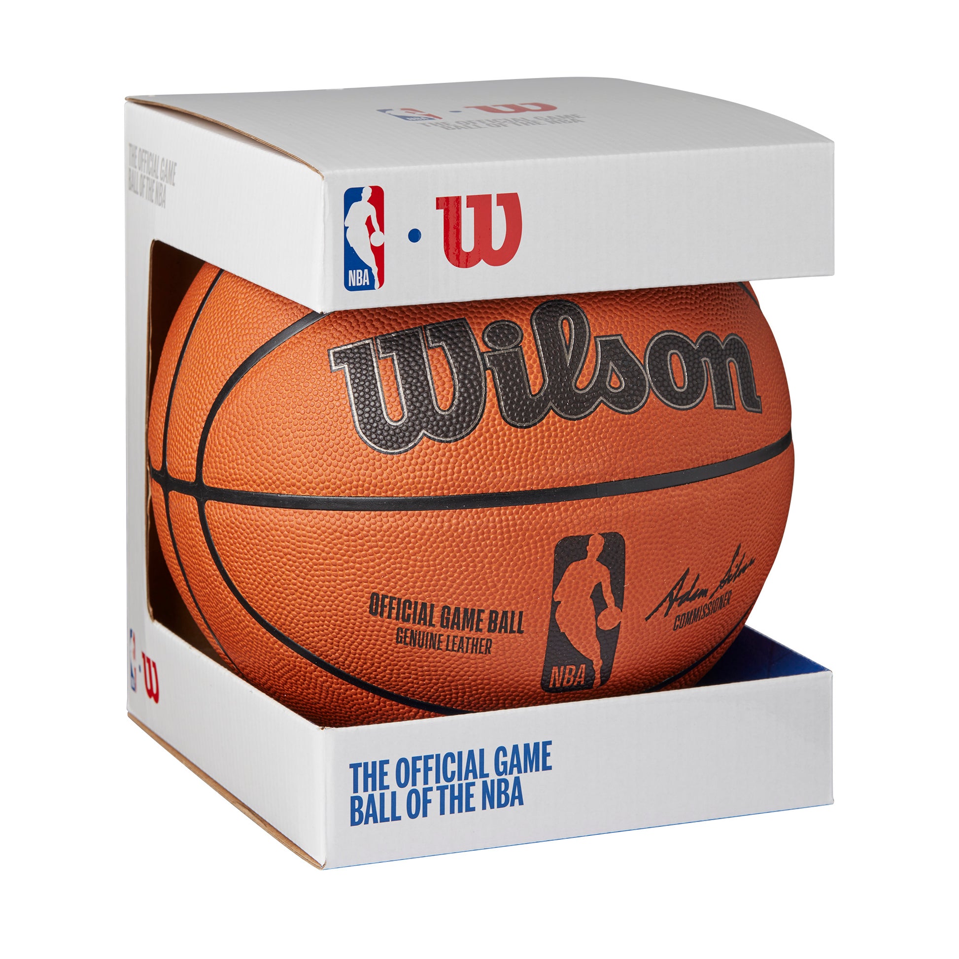 Wilson NBA OFFICIAL GAME BALL BASKETBALL RETAIL Brown WTB7500ID