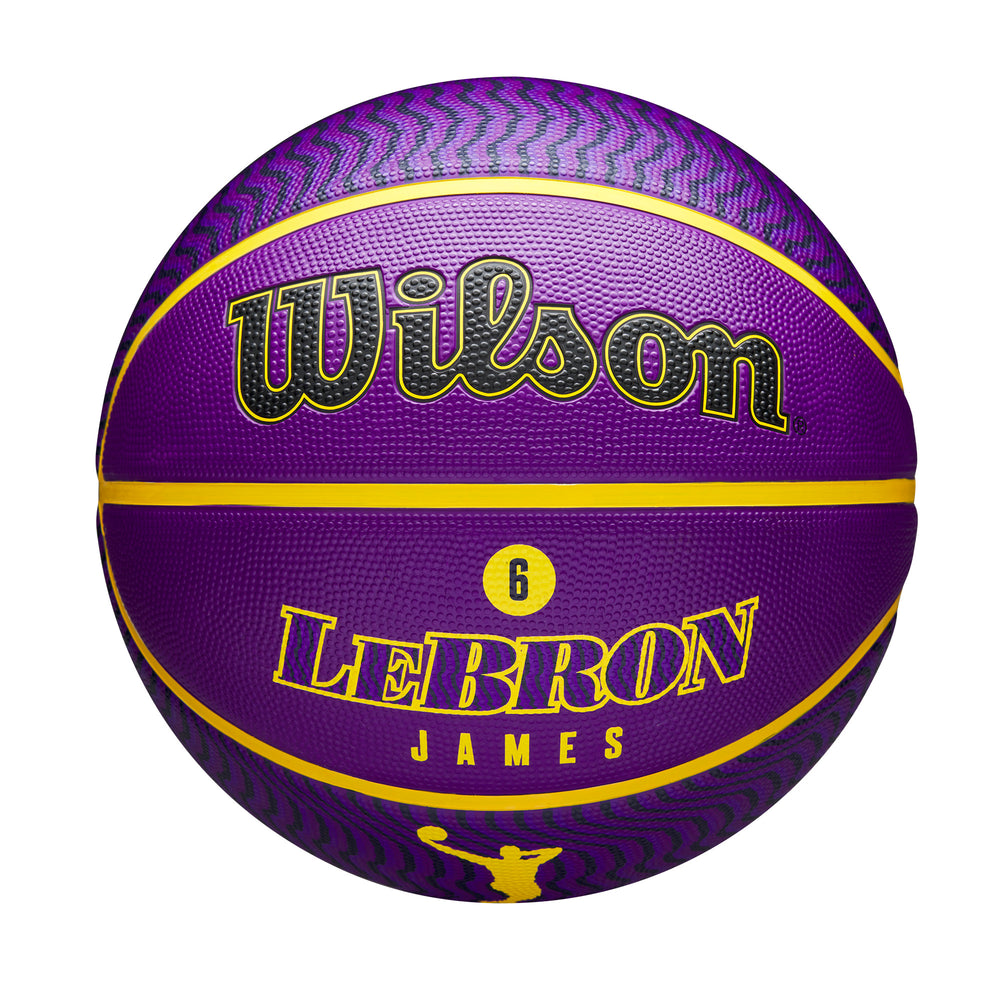 Wilson NBA PLAYER ICON OUTDOOR BASKETBALL LEBRON Purple WZ4005901XB