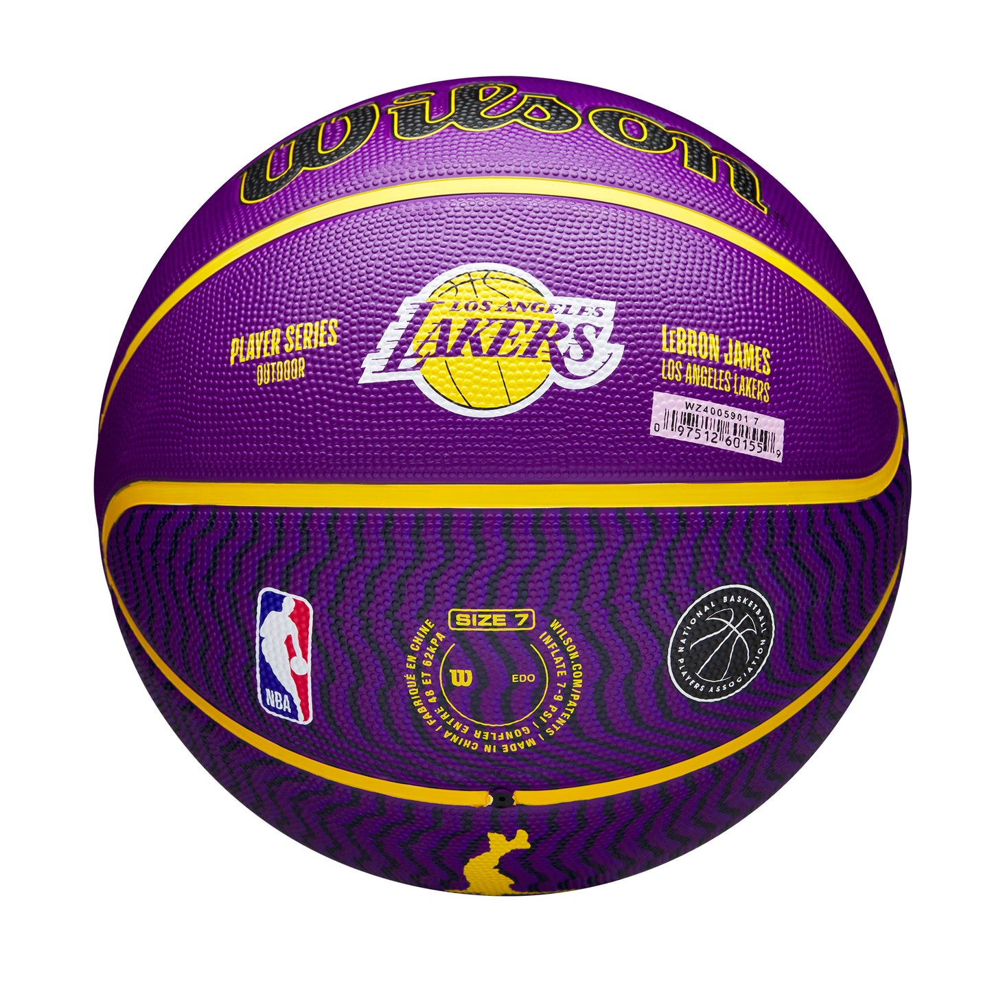 Wilson NBA PLAYER ICON OUTDOOR BASKETBALL LEBRON Purple WZ4005901XB